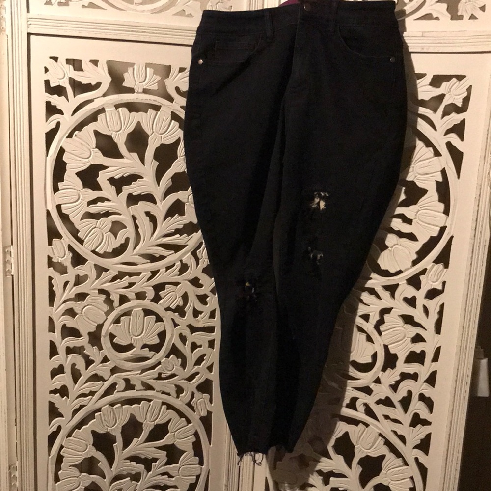 Skinny, distressed Judy Blue jeans